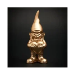 Outlet Dekorativ staty - BLOGO DESIGN - Blogo - Färg guld - Dimensioner 5x12 cm - Nutida stil Trädgårdsprydnader