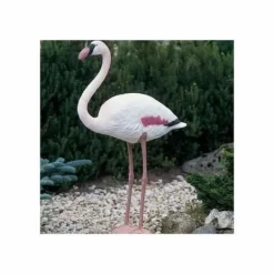 New Dekorativ Trädgårdsfigur Ubbink Harts Rosa flamingo Trädgårdsprydnader