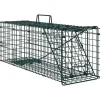 vidaXL Djurfälla i stål - - 61x20x21,5 cm - Grön - Hållbar - Väderbeständig