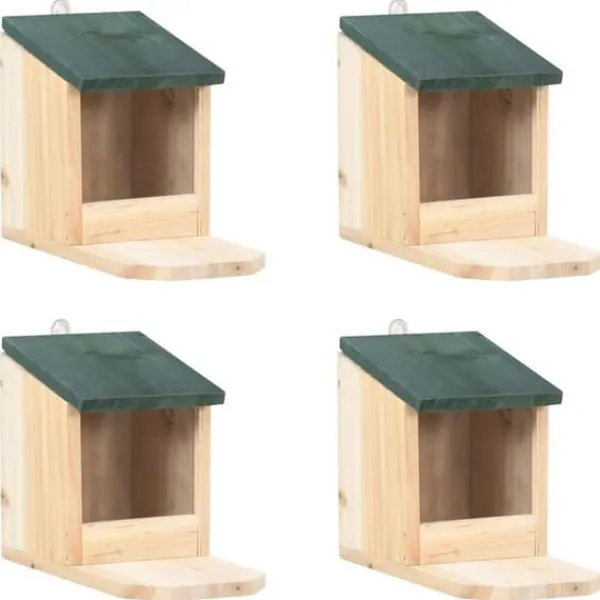 Ekorrholk 4 st granträ För Fåglar & Småvilt