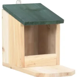 Discount Ekorrholk 4-pack i granträ | Färg: Naturlig träfärg | Storlek: 30x25x25 cm För Fåglar & Småvilt