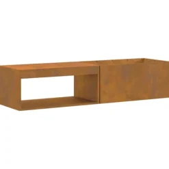 vidaXL Eldstad Brun 160 x 45 x 35 cm Stål