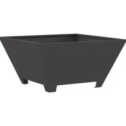 Clearance Eldstad i fyrkantig design - Vedeldad eldstad | Färg: Svart | Storlek: 60x60x30 cm Vedeldade Kaminer