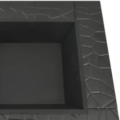 Clearance Eldstad med eldgaffel 79x79x46,5 cm XXL stål - Eldskål - Eldfat - Home & Living Öppna Spisar