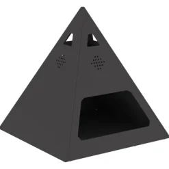 vidaXL Eldstad Svart 50 x 50 x 51 cm Stål