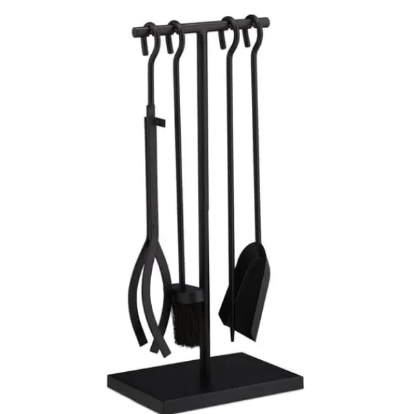 Best Eldstadsverktygsset, 57x25x18 cm, Svart, Stål Tillbehör Till Vedeldade Kaminer & Öppna Spisar