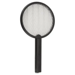 Outlet Electric Bug Swatter USB Laddning Rund Flugdödare för Courtyard Kitchen Svart Flugsmällor