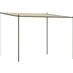 Best Elegant beige paviljong 3x3 m med stålram och vattentåligt tyg | Färg: Beige | Storlek: 3x3 m Valvbågar, Spaljéer, Bersåer & Pergolor