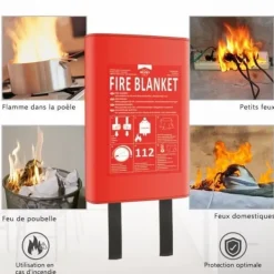 New ELRO FB1300 Brandfilt - Stel - 1,2M x 1,2M Brandfilt