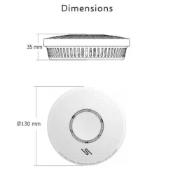 Sale ELRO FV4310 rök- och kolmonoxiddetektor med 10 års inbyggt batteri Rök- & Koloxiddetektorer