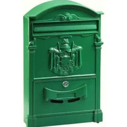 Sale ENSKILD GRÖN POSTLUFTBOX RESIDENCE SERIE MAGAZINFORMAT 41X26X9CM ALUBOX Postlådor & Brevlådor