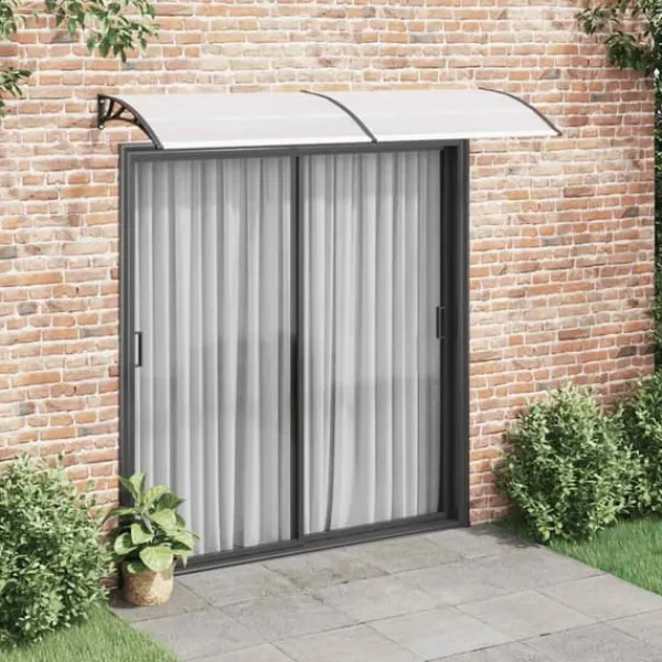 Outlet Entrétak svart och transparent 240x75 cm PC Valvbågar, Spaljéer, Bersåer & Pergolor