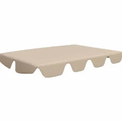 vidaXL Ersättningstak - - 150/130x105/70 cm - Beige - 100% polyester - Vattentålig