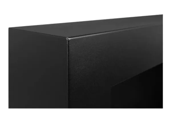 New Etanolkamin med glas Öppna spisar Bio-eldplats Hängande biopejs Bioetanolbrännare 65 cm x 40 cm x 12 cm BOX matt svart ekologisk eldstad Öppna Spisar