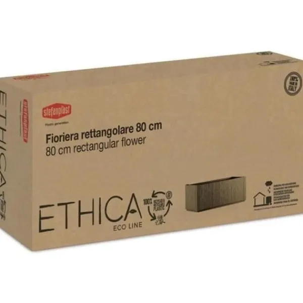 Sale Ethica rektangulär blomlåda 80 cm grön Krukor & Växtbehållare