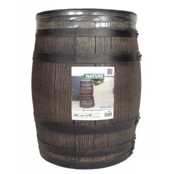 Fatformad vattenuppsamlare - NATURE - Rotationsgjuten PE - 50 liter - Tillbehör ingår