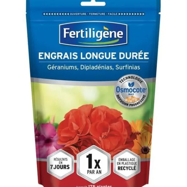 FERTILIGEN - Långvarigt gödningsmedel Osmocote max Pelargoner, Dipladenias, Surfinias 700g