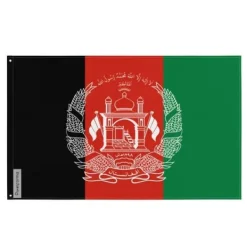 Flagga - Afghanistan - 128 x 192 cm - Polyester - Framsidan/baksidan - Metallöglor
