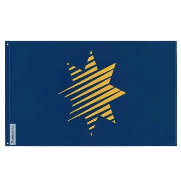 Flagga - Epifania - 64 x 96 cm - Polyester - Tryck på fram och baksidan - Metallöljettar
