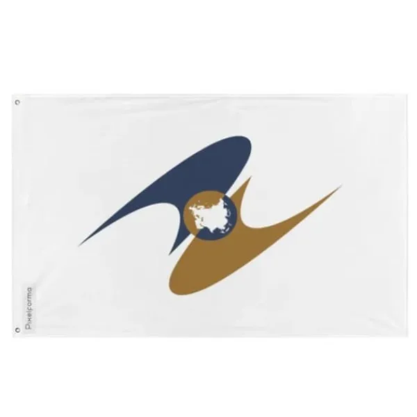 Sale Flagga - Eurasiska ekonomiska unionen - 60 x 90 cm - Polyester - Tryck på fram- och baksidan - Metallöglor Flaggor & Vindstrutar