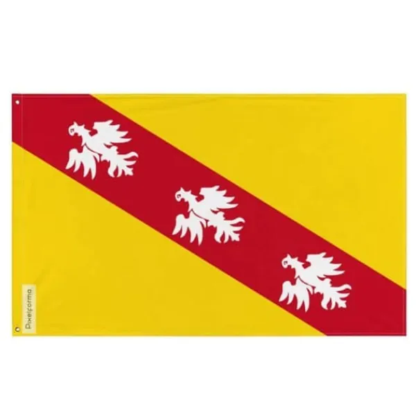 New Flagga - Lorraine - 90 x 150 cm - Polyester - Tryck på fram- och baksidan - Metallöglor Flaggor & Vindstrutar