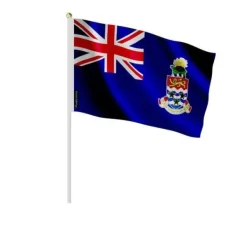 Flagga - Mini - Caymanöarna - 30 x 45 cm - Polyester - Framsidan/Baksidan