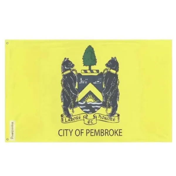 Flagga - Pembroke - 120 x 180 cm - Polyester - Enkel- och dubbeltryck - Metallöljettar