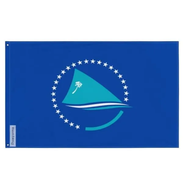 New Flagga - Stilla havets gemenskap - 60 x 90 cm - Polyester - Tryck på fram och bak - Metallöglor Flaggor & Vindstrutar