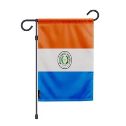 Flagga - Trädgård - Paraguay - 32 x 47.5 cm - Polyester - Tryck fram/bak
