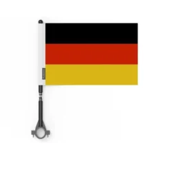 Best Flagga - Tyskland - 14 x 21 cm - 50 stycken - Polyester - Utomhus Flaggor & Vindstrutar