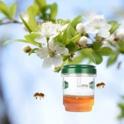 Online Flug-, geting- och myggfälla; Bug Catcher, Hornets - Soldriven med LED-ljus Skadedjursfällor