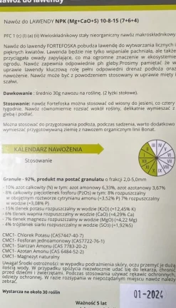 Outlet FORTEFOSKA LAVENDELGÖDSEL 1 KG GRANULAT MYCKET EFFEKTIVT Gödningsmedel