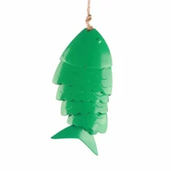 Färgglada Koi Fish Wind Chimes Metallhantverk Utomhus takfot Hängande dekorationer Fish Wind Chime