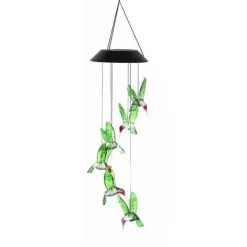 Färgskiftande Solar LED Wind Chimes Light för trädgård och balkong