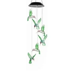 Färgskiftande Solar LED Wind Chimes Light för trädgård och balkong