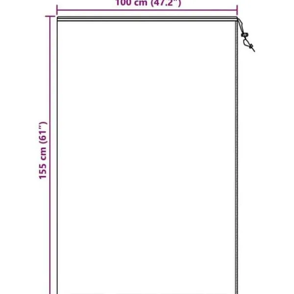 Outlet Frostskydd för växter - - 5-pack - Grön - 1,55 x 1 m - Non-woven tyg - Återanvändbar Trädgårdsväxter