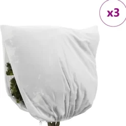 New Frostskydd för växtfleeceöverdrag 3 pcs Vit 3 x 3,93 m Markduk & Fiberduk