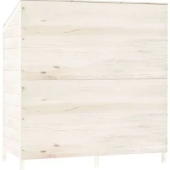 Outlet Förråd & Redskapsbodar - Living Trädgårdsbod vit 102x52x112 cm massivt granträ Skjul, Garage & Carports