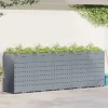 vidaXL Förvaring för 5 soptunnor Ljusgrå 340 x 77,5 x 121,5 cm