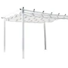 Clearance FURNLUX UTOMHUS PERGOLA LAZIO VIT 395CM Valvbågar, Spaljéer, Bersåer & Pergolor