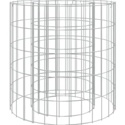 Gabion för eldstad - Galvaniserat järn Ø 50 cm | Färg: Galvaniserad | Storlek: Ø 50 cm