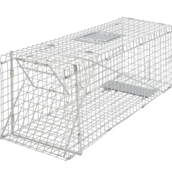 vidaXL Galvaniserad levande fälla 80 cm