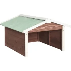 Sale Garage för robotgräsklippare 72x87x50 cm mocca och vit granträ - Hus Till Robotgräsklippare - Garage Till Robotgräsklippare - Home & Living Skjul, Garage & Carports