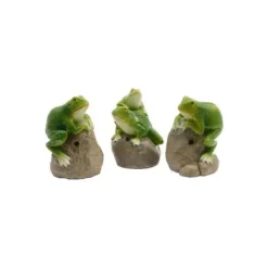 Clearance GENERIC - Groda rörelsedetektor med ljud 3 modeller 8x7,4x11,5cm Euro/U Trädgårdsprydnader