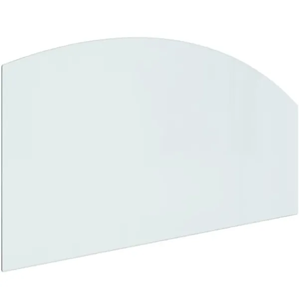 vidaXL Glasskiva för öppen spis 120x60 cm