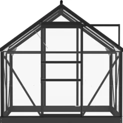 Online Glasväxthus i antracit med aluminiumkonstruktion | Storlek: 155x103x191 cm Växthus
