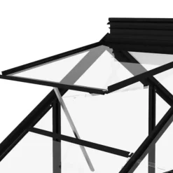 Online Glasväxthus i antracit med aluminiumkonstruktion | Storlek: 155x103x191 cm Växthus