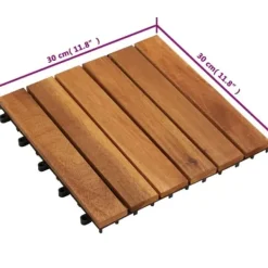 Golvbeläggning - Balkongplattor med vertikal design 30 x 30 20 st Trädgårdsprydnader