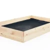 Discount Grönsaksträdgårdslåda - avelslåda - 120x80x18 cm - trä - med markduk Planteringsbänkar