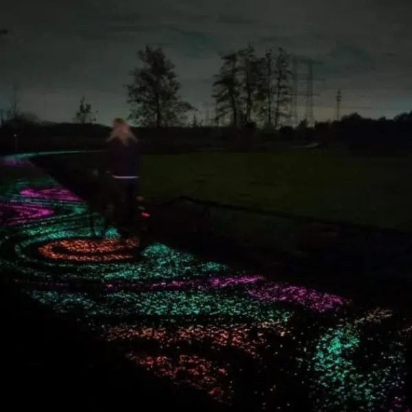 GR15527-Utomhus lysande sten, 200 st konstgjorda fluorescerande småsten dekoration för trädgård Pathway poolbelysning